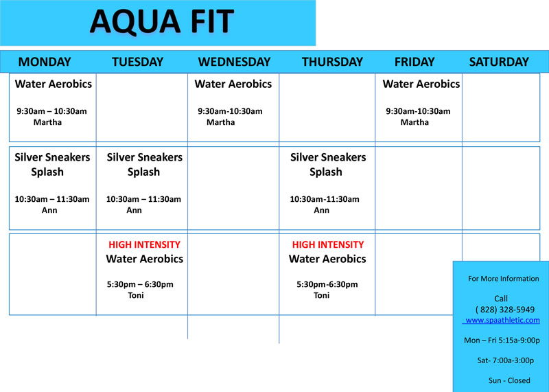 Aqua Schedule